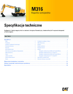 Mobilbagger Caterpillar M316