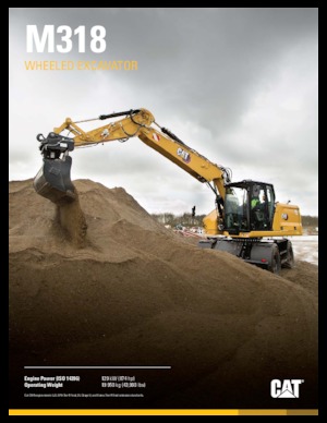 Mobilbagger Caterpillar M318
