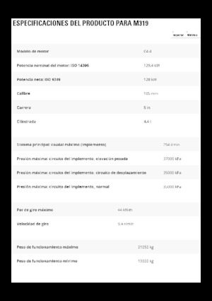 Mobilbagger Caterpillar M319