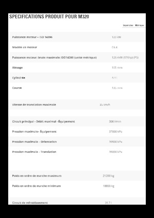 Mobilbagger Caterpillar M320