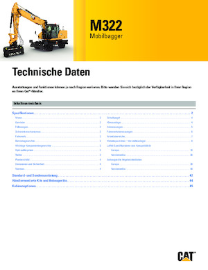 Mobilbagger Caterpillar M322