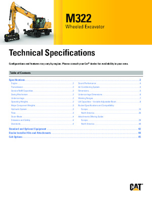 Mobilbagger Caterpillar M322