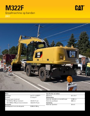 Mobilbagger Caterpillar M322F