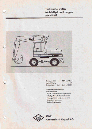 Mobilbagger O&K MH 4 PMS