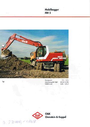 Mobilbagger O&K MH 5