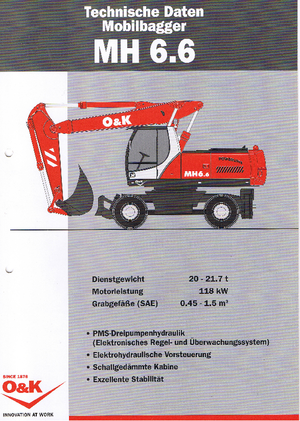 Mobilbagger O&K MH 6.6