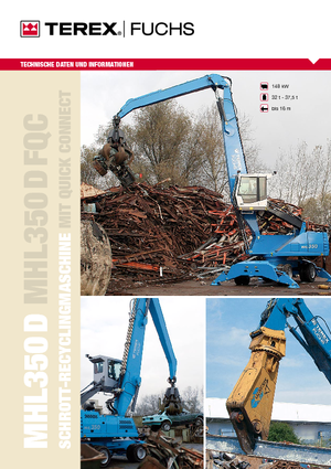 Umschlagmaschinen Terex-Fuchs MHL 350 D