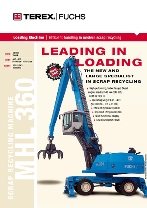 Umschlagmaschinen Terex-Fuchs MHL 360 D