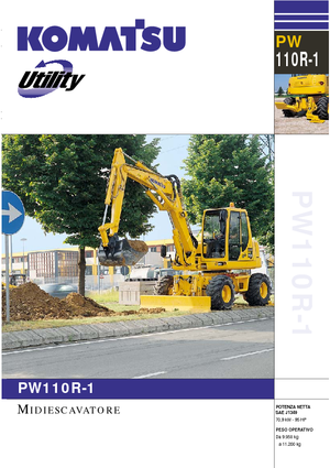 Mobilbagger Komatsu PW110R-1