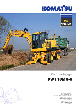 Mobilbagger Komatsu PW118MR-8
