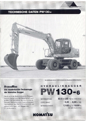 Mobilbagger Komatsu PW130-6