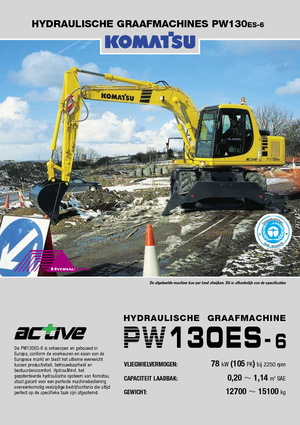 Mobilbagger Komatsu PW130-6