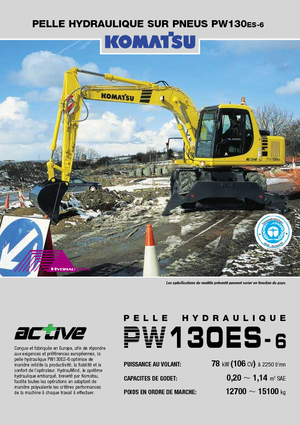 Mobilbagger Komatsu PW130-6