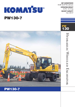 Mobilbagger Komatsu PW130-7