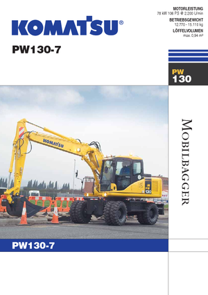 Mobilbagger Komatsu PW130-7