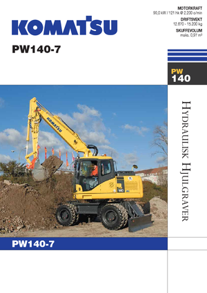 Mobilbagger Komatsu PW140-7