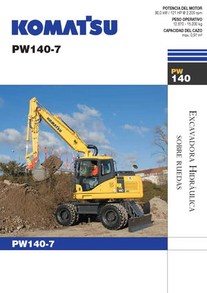 Mobilbagger Komatsu PW140-7