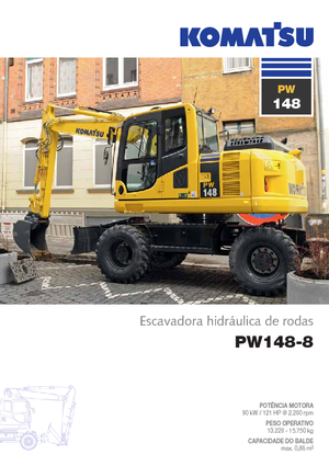 Mobilbagger Komatsu PW148-8