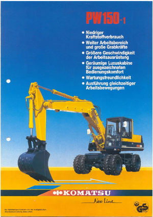 Mobilbagger Komatsu PW150-1