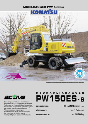 Mobilbagger Komatsu PW150-6
