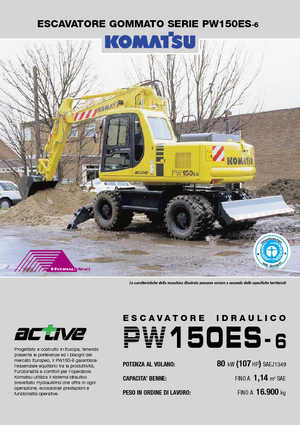Mobilbagger Komatsu PW150-6