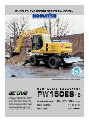 Mobilbagger Komatsu PW150-6