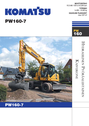Mobilbagger Komatsu PW160-7E0