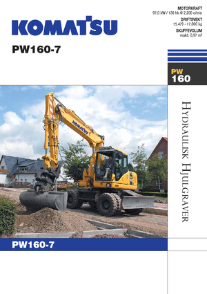Mobilbagger Komatsu PW160-7E0