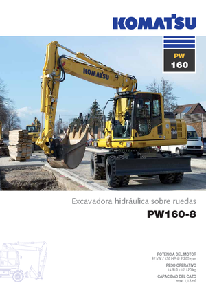 Mobilbagger Komatsu PW160-8