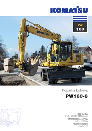 Mobilbagger Komatsu PW160-8
