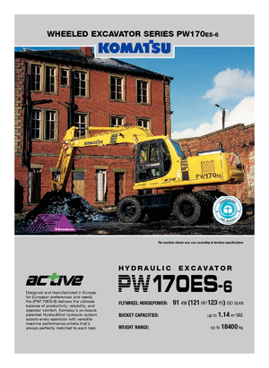 Mobilbagger Komatsu PW170-6