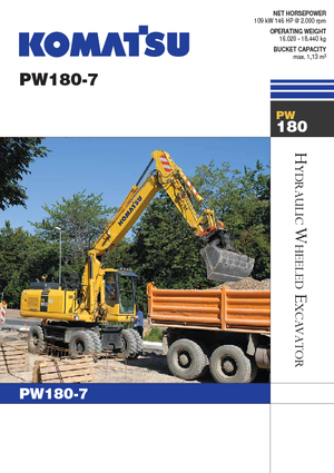 Mobilbagger Komatsu PW180-7E0
