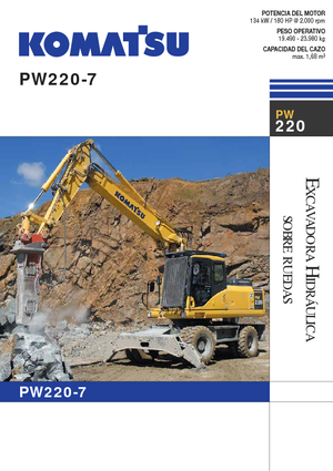 Mobilbagger Komatsu PW220-7