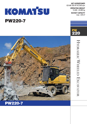 Mobilbagger Komatsu PW220-7