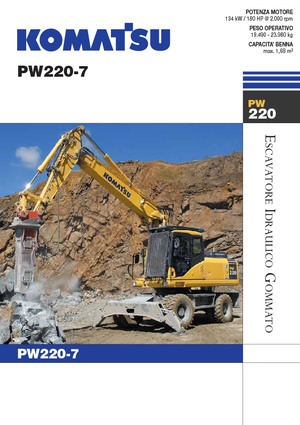Mobilbagger Komatsu PW220-7