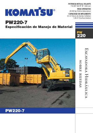 Mobilbagger Komatsu PW220-7MH