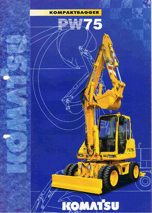 Mobilbagger Komatsu PW75-2