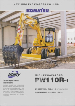 Mobilbagger Komatsu PW110R-1