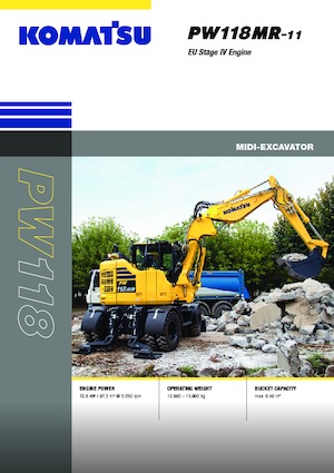 Mobilbagger Komatsu PW118MR-11