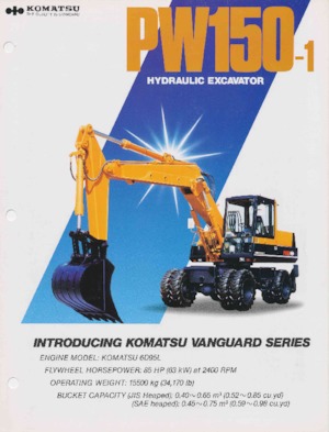 Mobilbagger Komatsu PW150-1