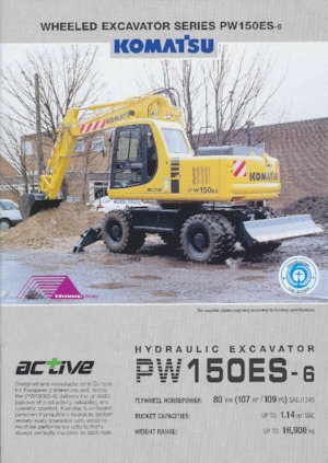 Mobilbagger Komatsu PW150-6