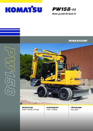 Mobilbagger Komatsu PW158-11E0
