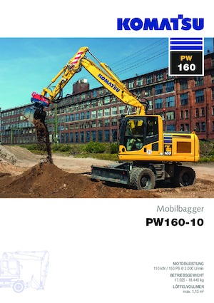 Mobilbagger Komatsu PW160-10 