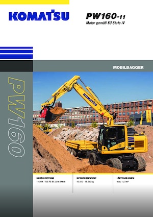 Mobilbagger Komatsu PW160-11E0