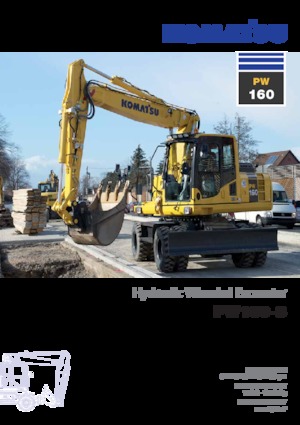 Mobilbagger Komatsu PW160-8