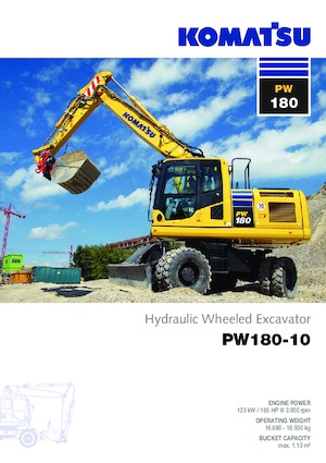 Mobilbagger Komatsu PW180-10 