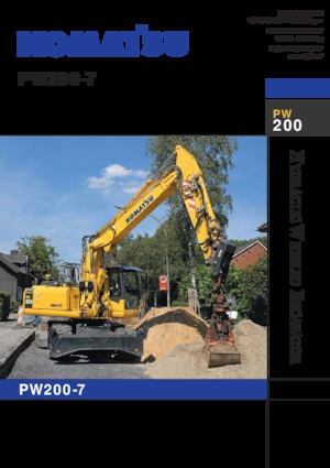 Mobilbagger Komatsu PW200-7E0