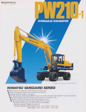 Mobilbagger Komatsu PW210-1