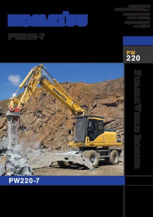 Mobilbagger Komatsu PW220-7