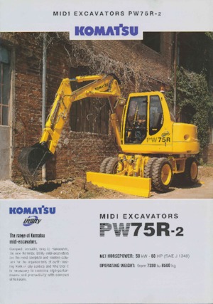 Mobilbagger Komatsu PW75 R-2